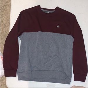 maroon and grey izod crew neck
